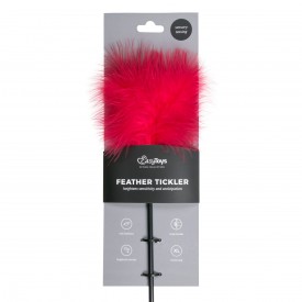 Стек-щекоталка Feather Tickler с красными перьями - 44 см.