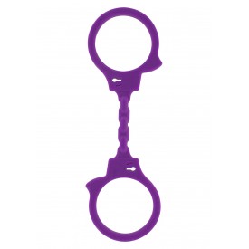 Фиолетовые эластичные наручники STRETCHY FUN CUFFS